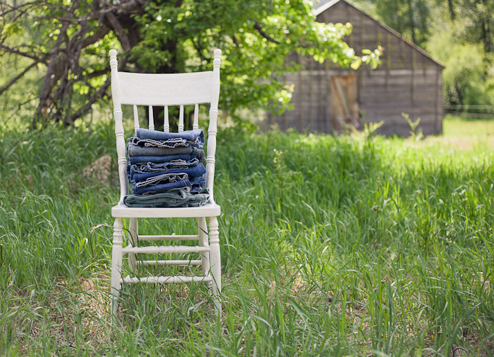 pile of jeans