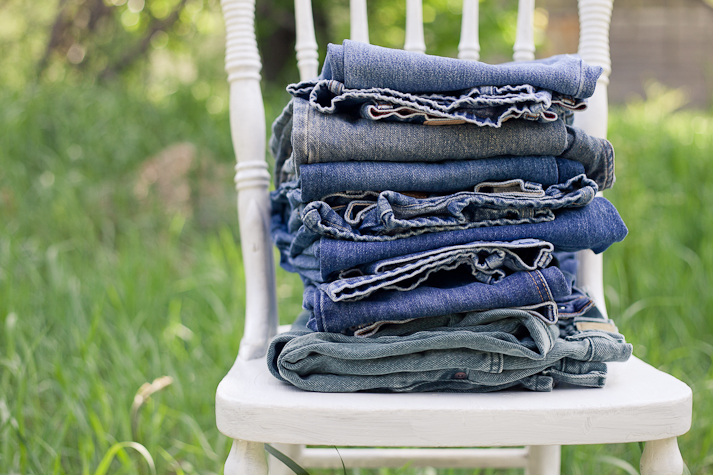 pile of jeans