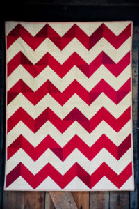 It’s a Wrap! Baby D Chevron Quilt Finish